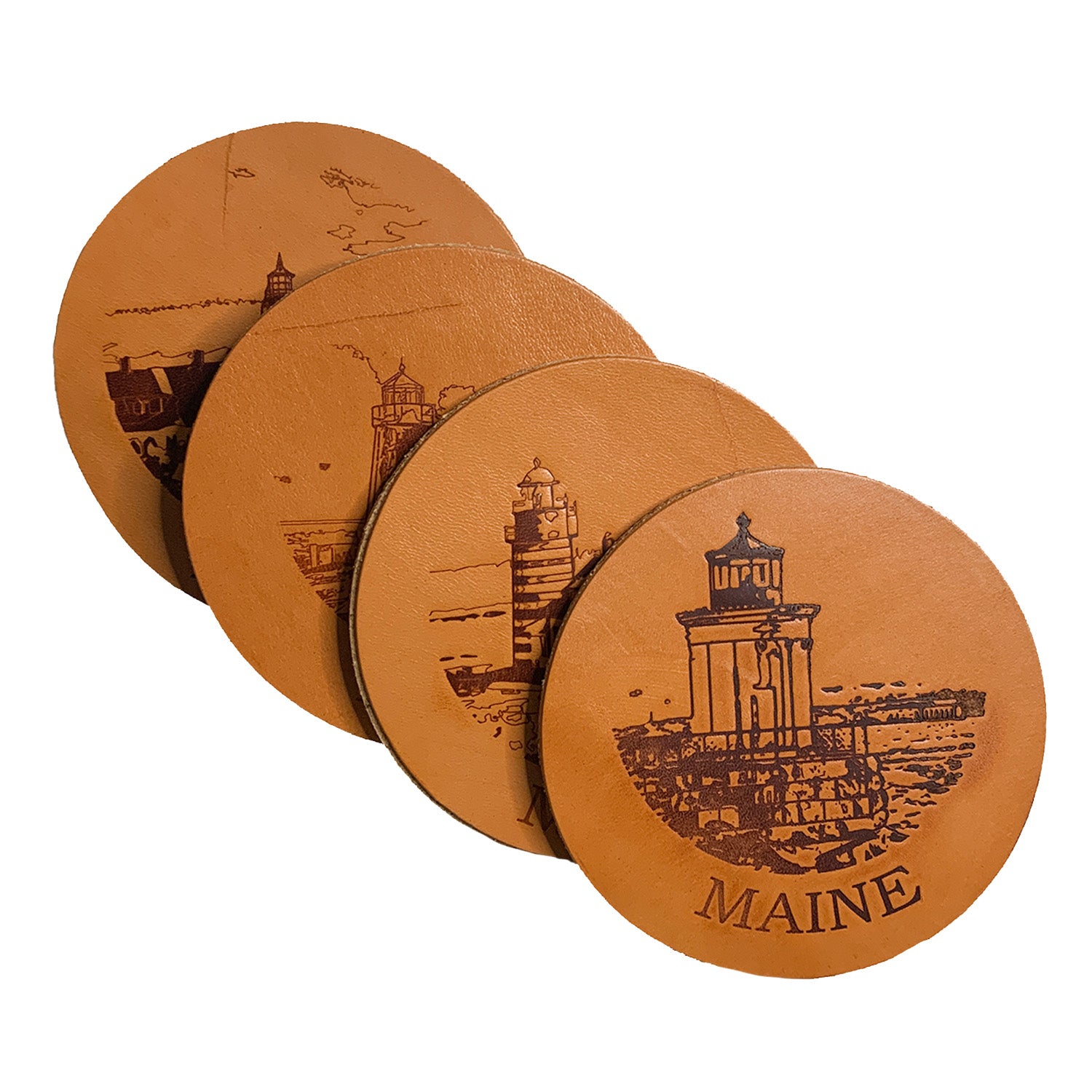 Maine Lighthouse Coaster Set Rogue Industries