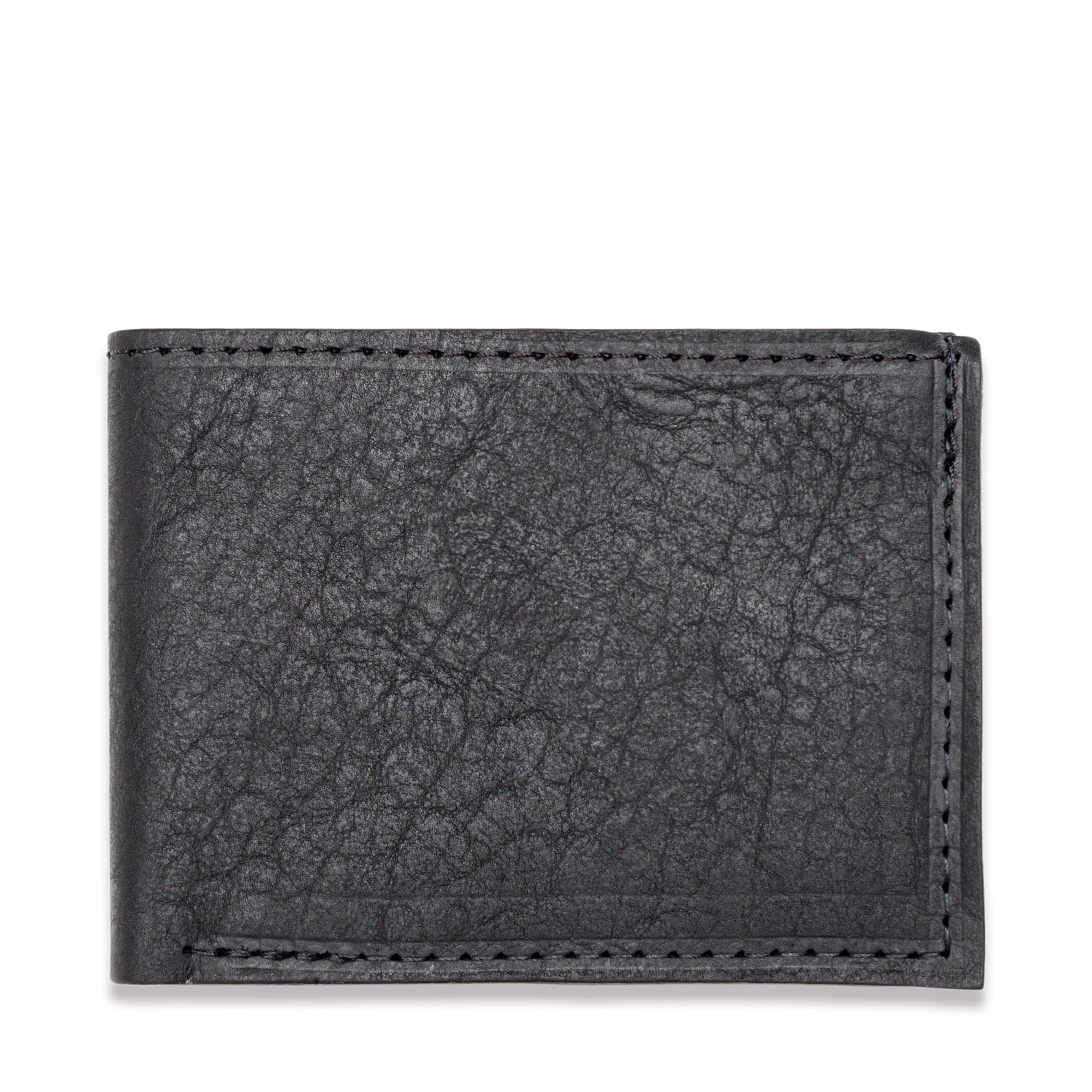 The Bifold Wallet with ID Window Bison Leather