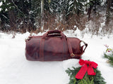 Mount Blue Leather Duffle