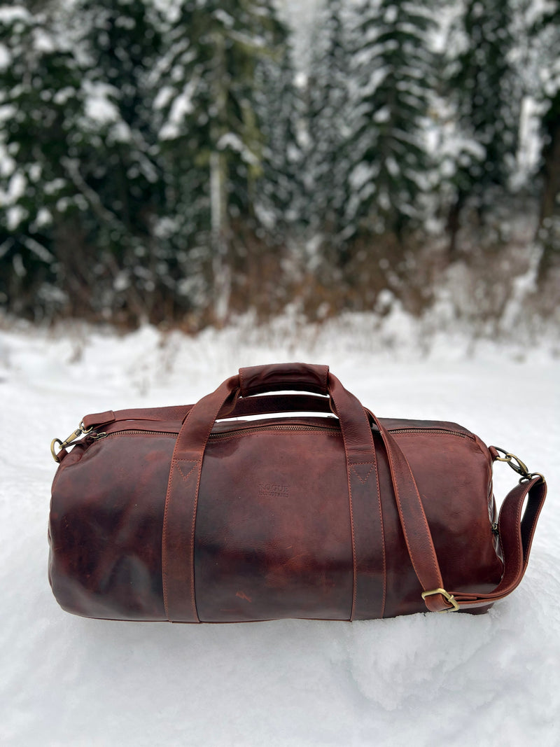 Mount Blue Leather Duffle