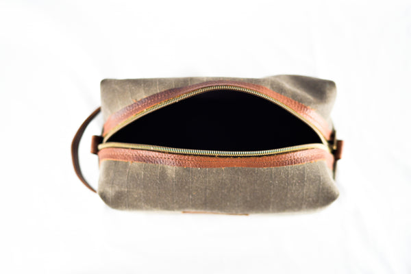 Waxed Canvas Dopp Kit