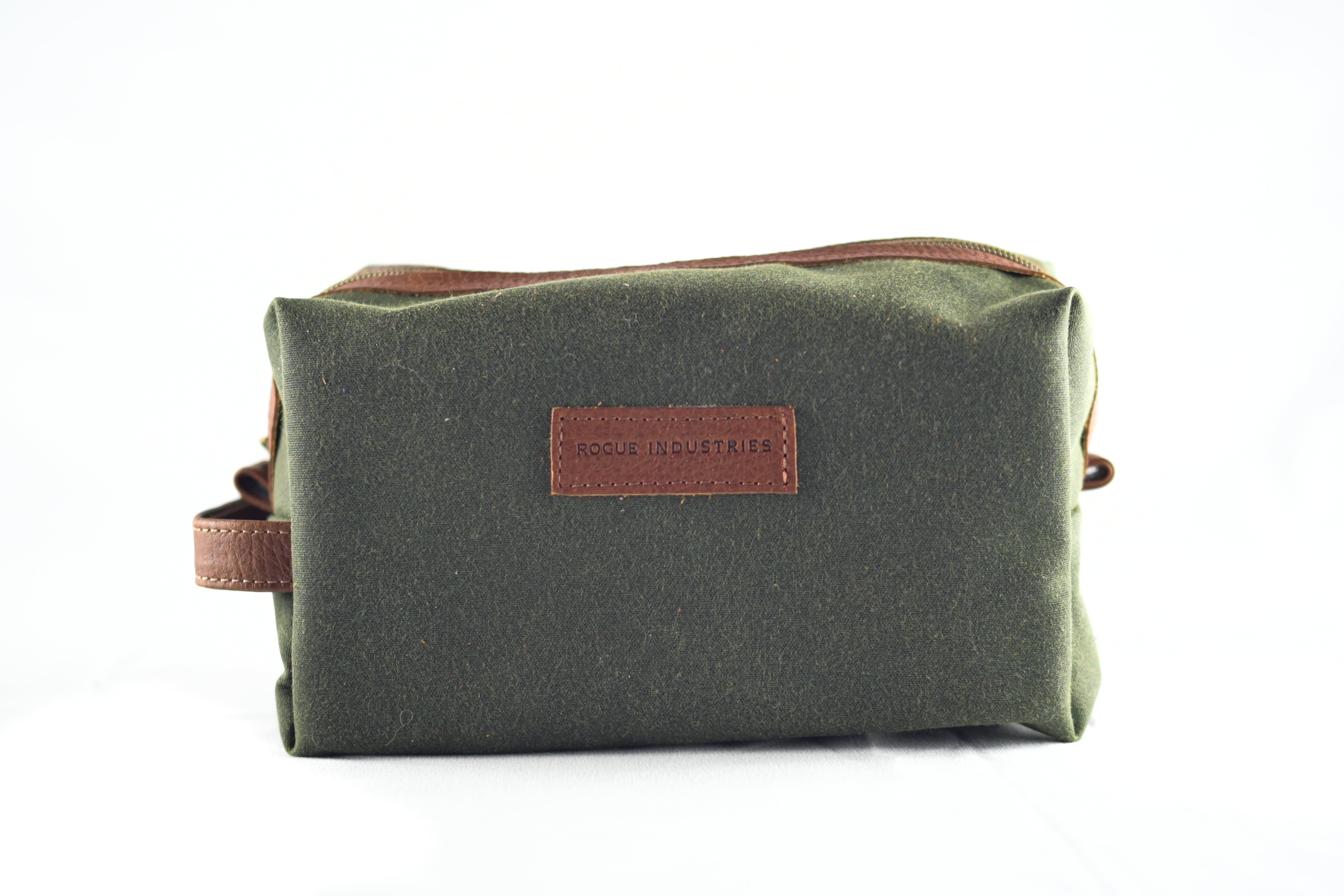 Made in USA | Waxed Canvas Dopp Kit | Makeup good Bag | Shaving Kit | Travel Case