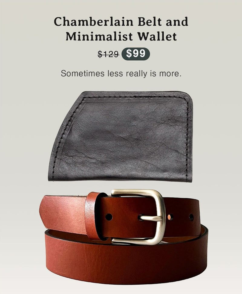 Chamberlain Belt and Minimalist Wallet Bundle – Rogue Industries