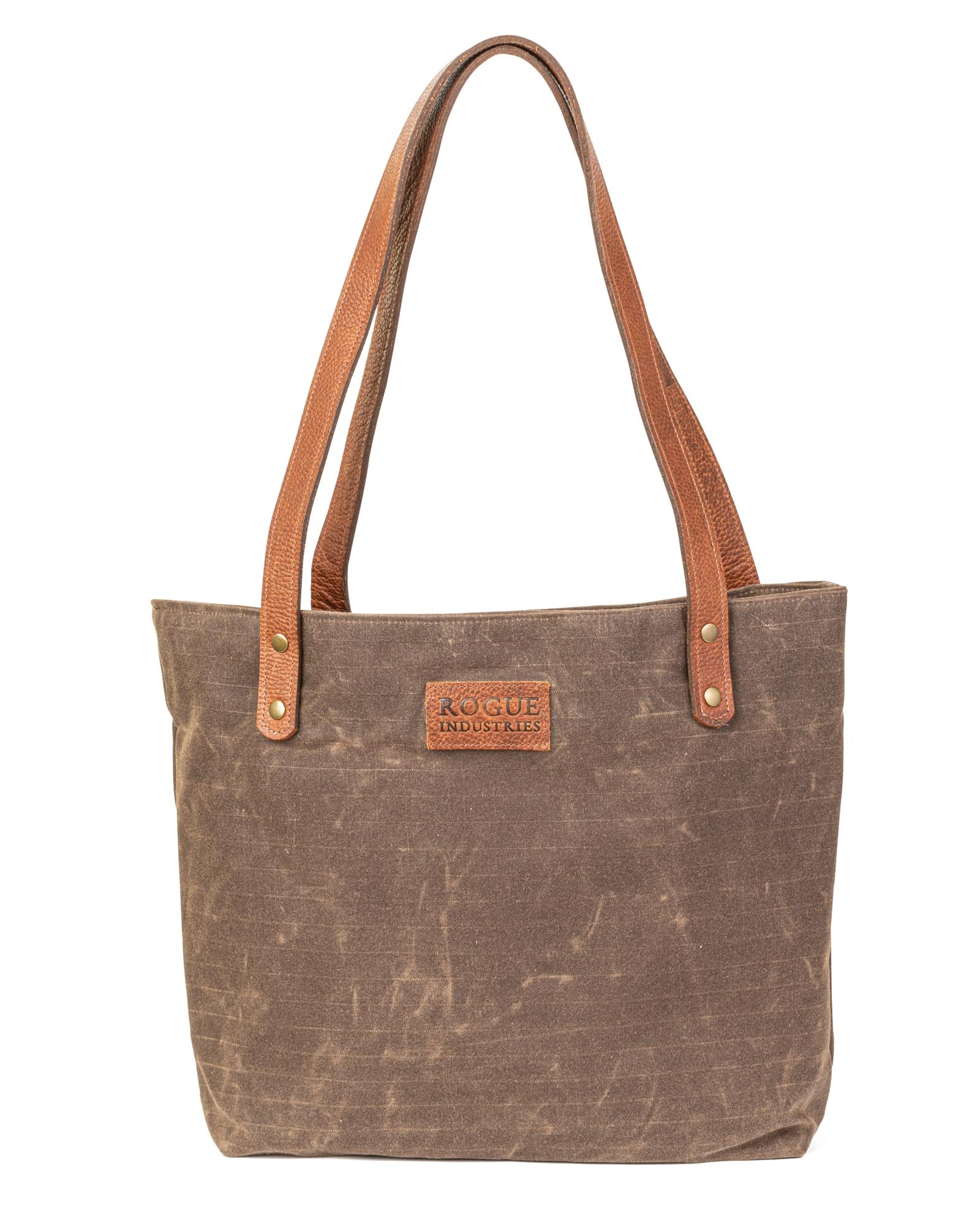 Wax & Rose Canvas Large Tote Bag With Inside Zip Pocket — ROGUE LIFE MAINE