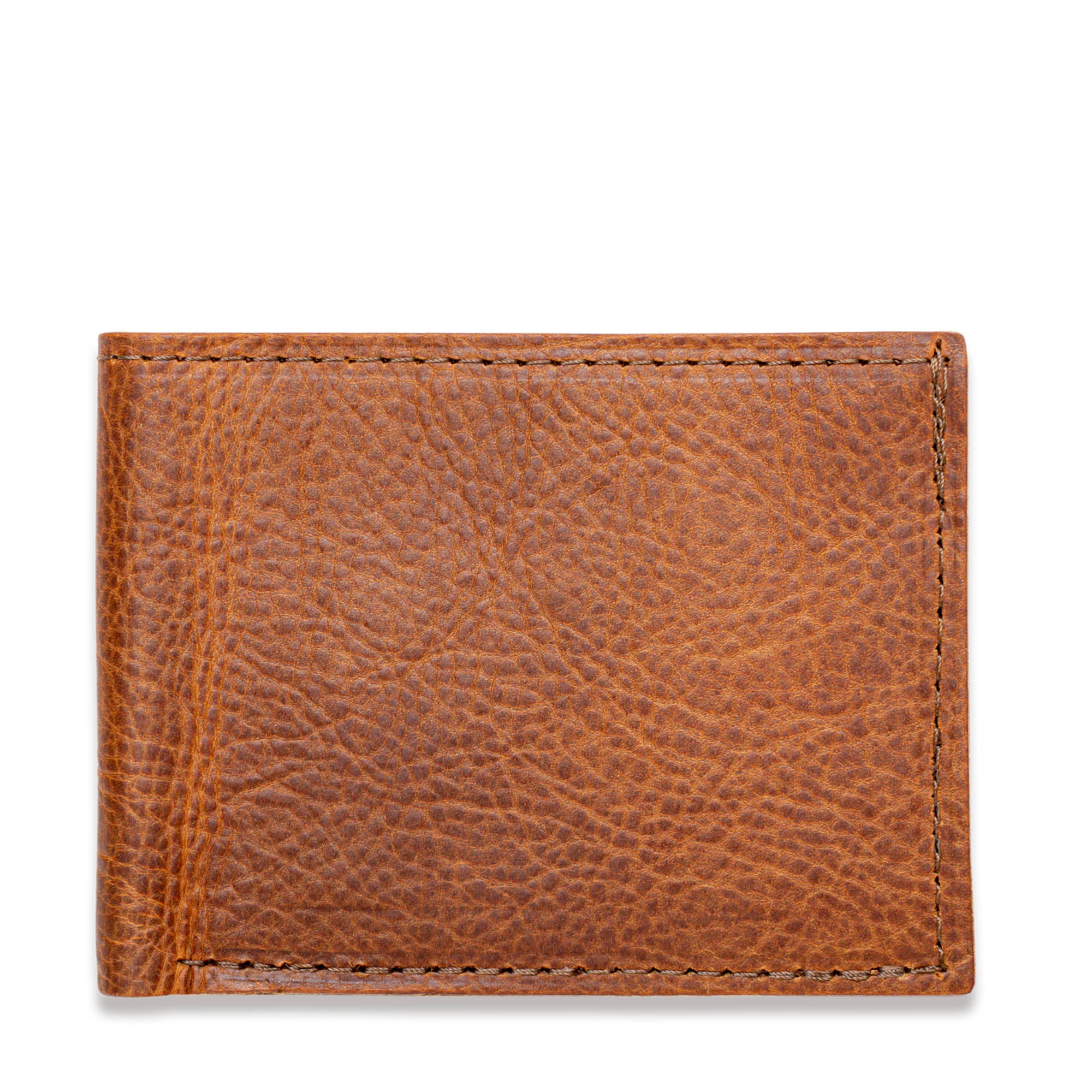 The Bifold Wallet with ID Window Bison Leather