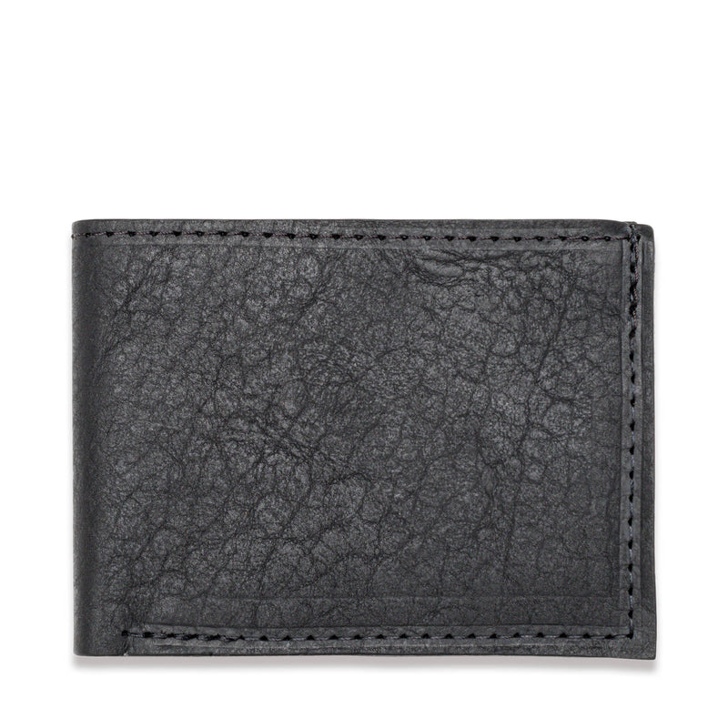 Rogue by Rogue Industries Front Pocket Wallet in American Bison Leather - Black