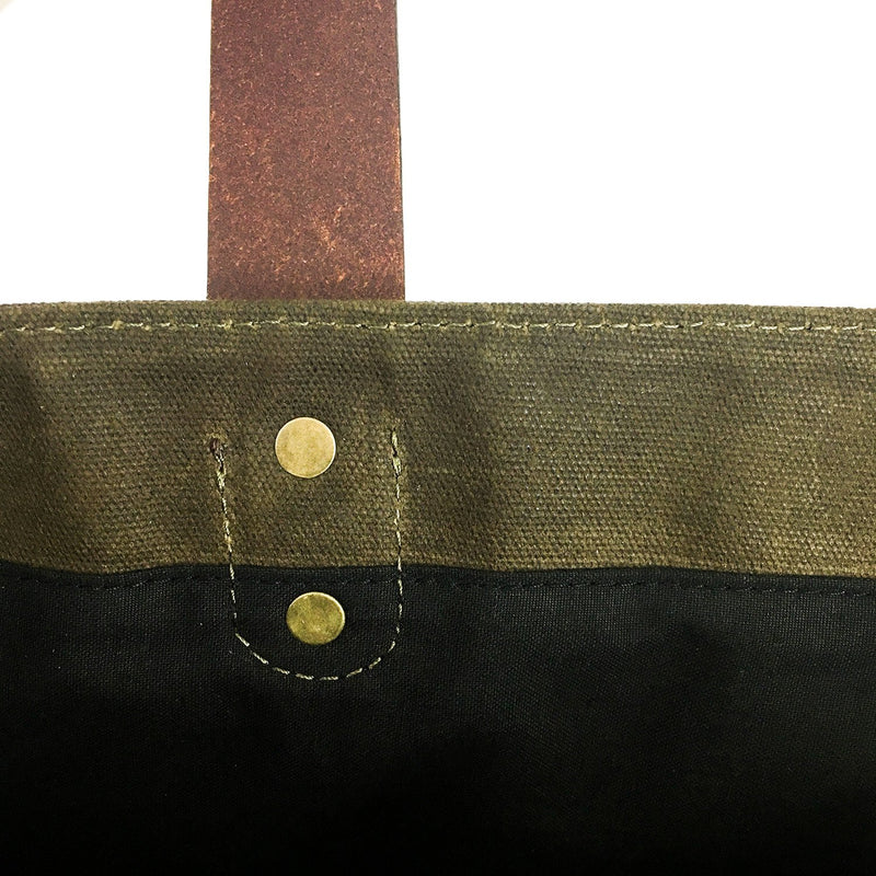 White Cap Waxed Canvas Duffle, Brown by Rogue Industries
